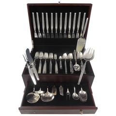 Savoy by Frigast Sterling Silver Flatware Set Service 12 Danish 107 Pieces