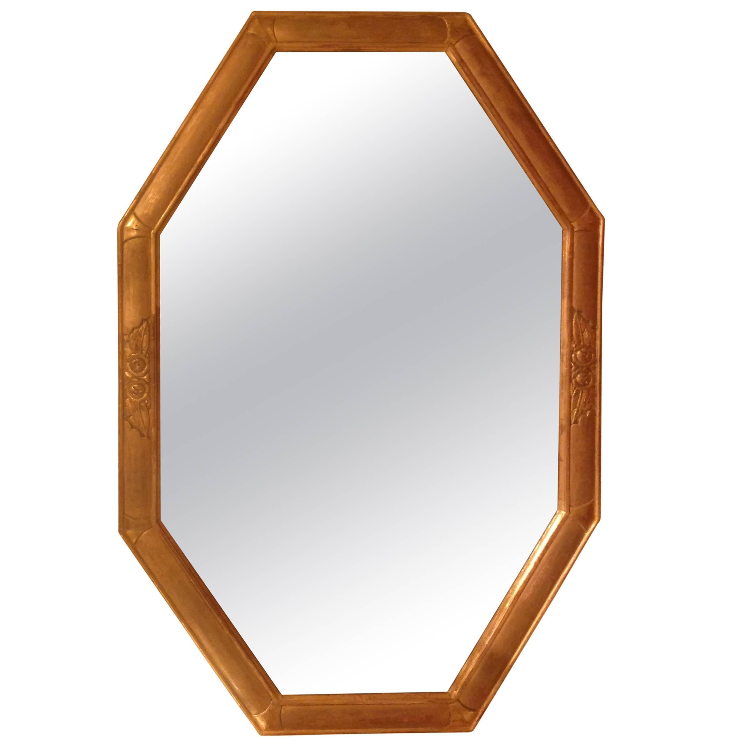 Art Deco Gilt Mirror For Sale