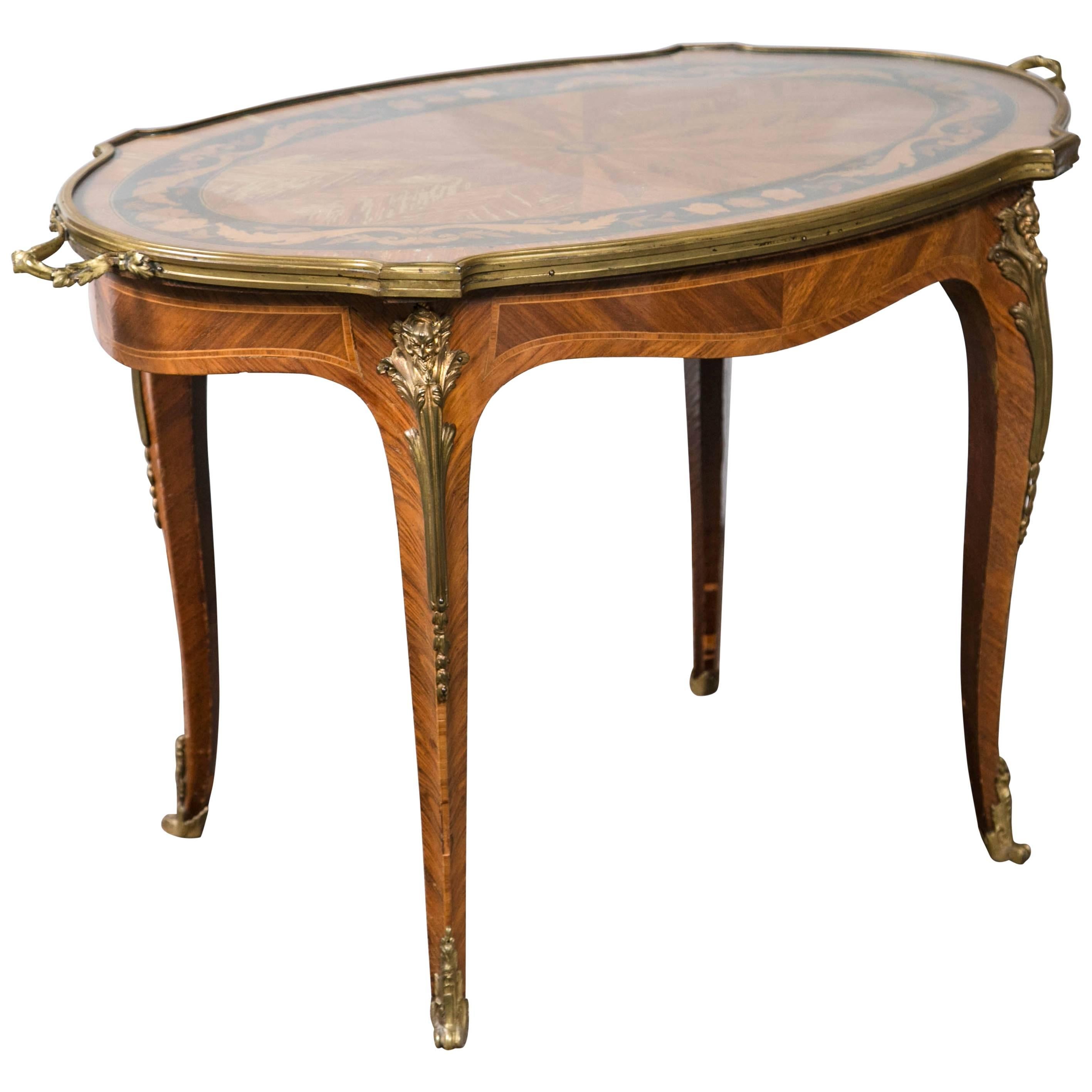 Kingswood Marquetry Table For Sale