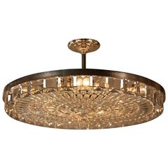 Large Crystal Flush Mount Chandelier