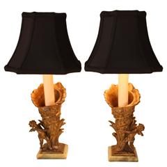 Pair of Customized French Table Lamps