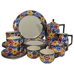 Original Ges. Gesch Pattern 106 Floral Coffee Service 8
