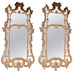 Pair of George II Rococo Mirrors Pair of George II Rococo Mirrors