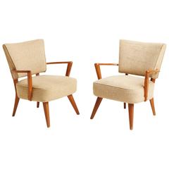 Pair 1950s Italian chairs 