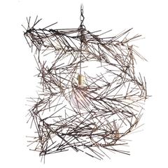 "Swirl" Chandelier by Baltasar Portillo 10