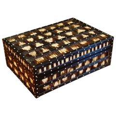 Antique 19th Century Large Anglo-Indian Quill Box