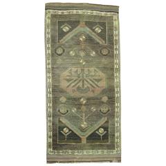 Vintage Turkish Oushak Yastik Rug