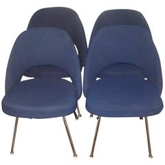 Knoll Set of Four Eero Saarinen Dining Chairs 
