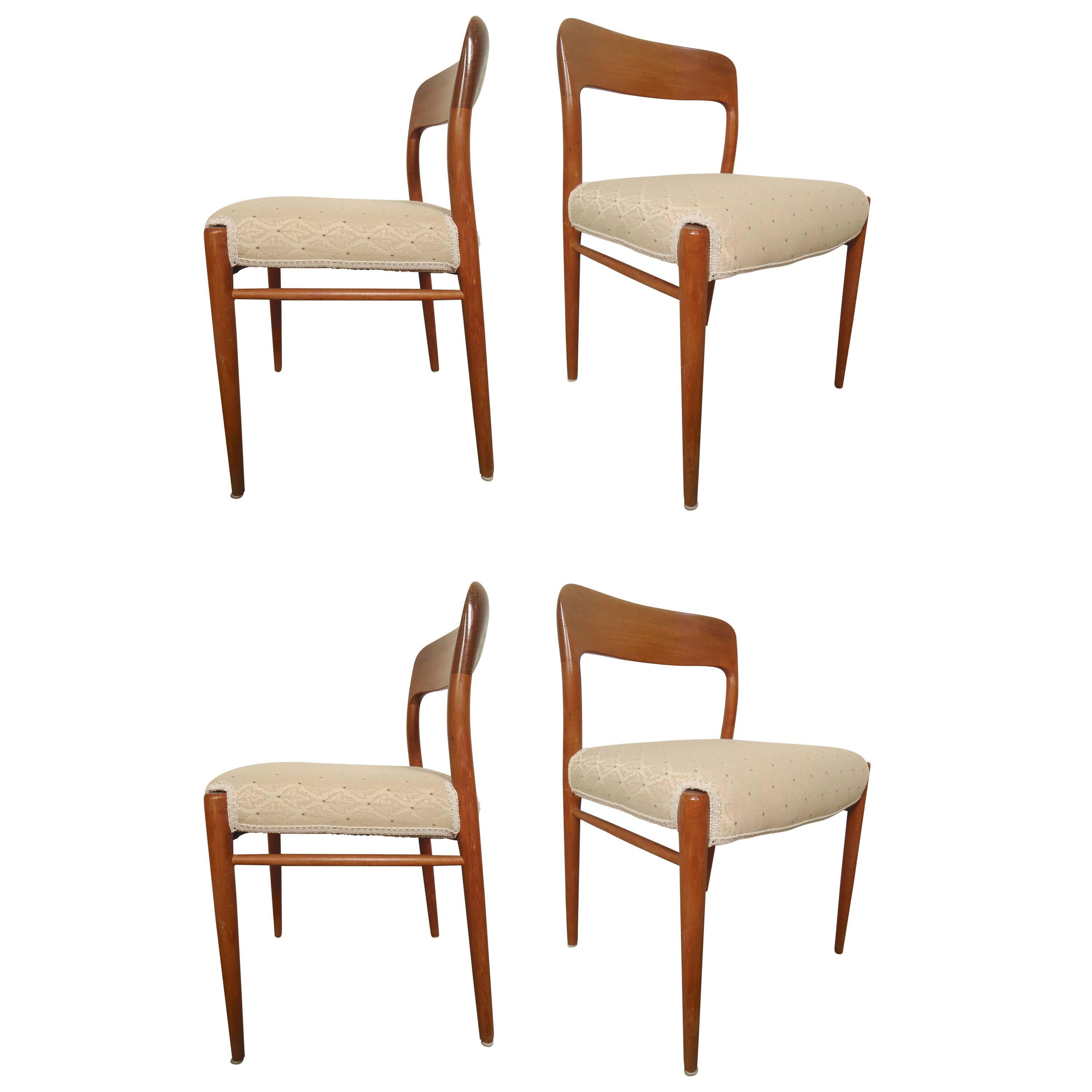 Set of Four Niels O. Møller Dining Chairs