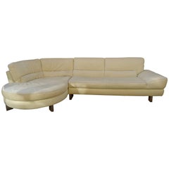 Vintage Natuzzi Leather Sofa by Italsofa