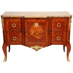 Transitional Louis XV-XVI Commode