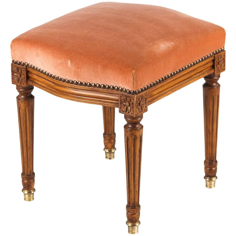 Louis XVI Style Stool from France, Early 1900s at 1stDibs