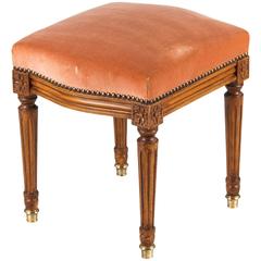 Louis XVI Style Stool from France, Early 1900s