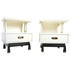 Retro American of Martinsville Lacquered Night Stands 