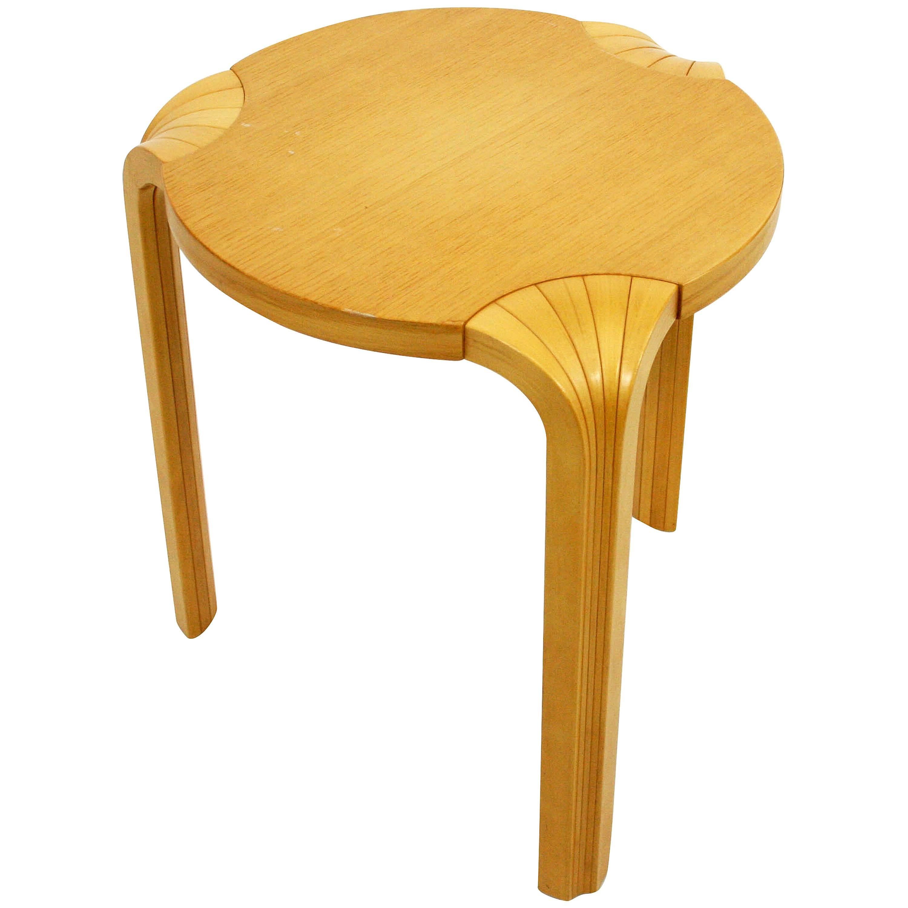 Alvar Aalto X600 Fan Leg Stool for Artek Through ICF