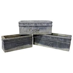 Antique 1900 French Garden Box Planters