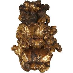 A Spanish Gilt Carved Fragment, Late 17th – Early 18th Century