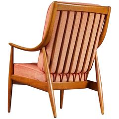 High Back Easy Chair by Peter Hvidt and Orla Mølgaard-Nielsen