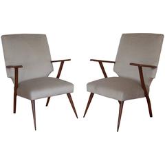 Pair of Italian Design Accent Chairs 5