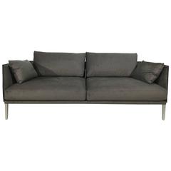 De Sede DS-333/123 Sofa in Fabric/Saddle Leather Artisano Cigarro Combo