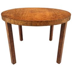 Art Deco Burl Wood Table 11