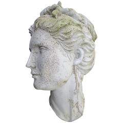 Monumental Fiberglass Female Bust