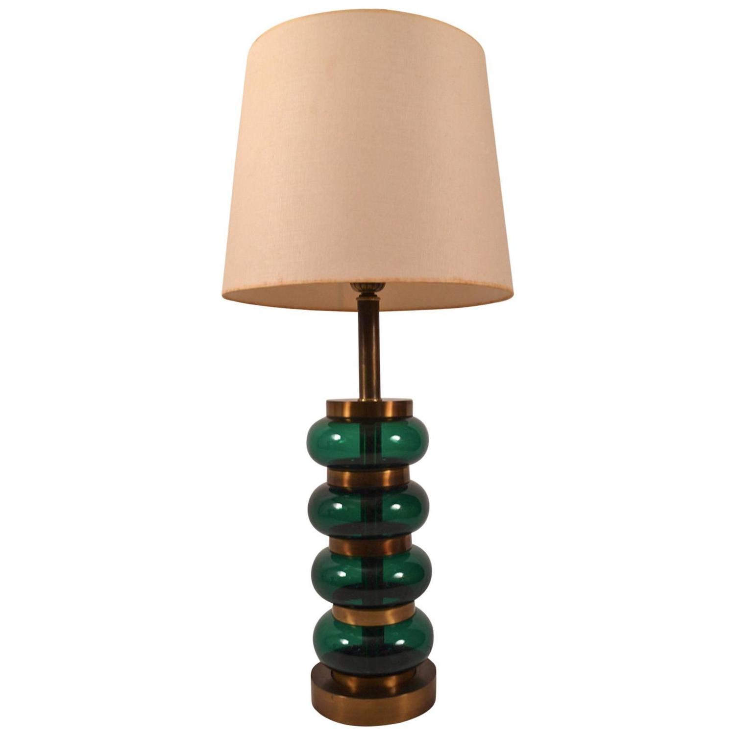 Paul Hanson Glass Orb Table Lamp For Sale at 1stdibs