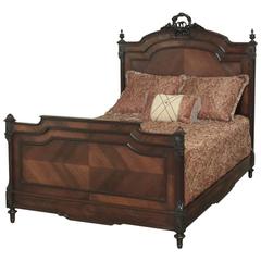 19th Century Neoclassical Rosewood Full Size Bed