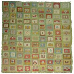 Green Vintage Shag Rug 1