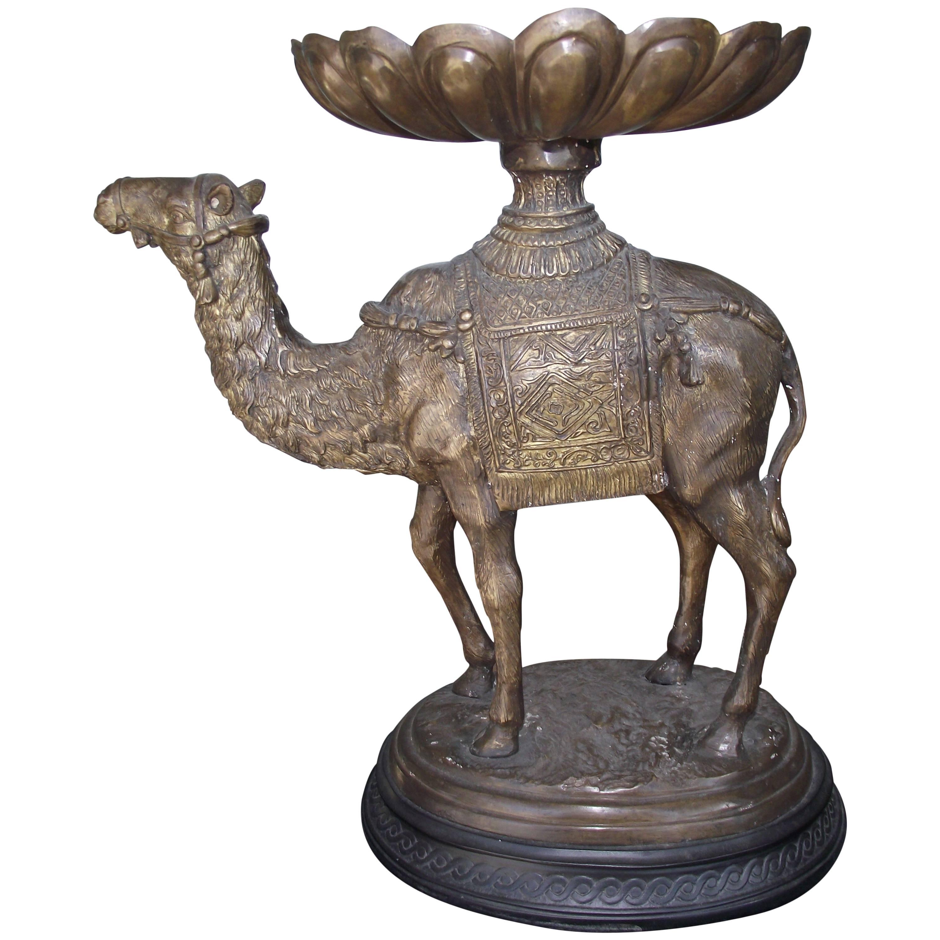 Bronze Camel Center Piece or Table Base