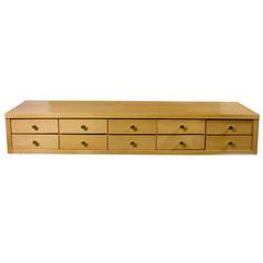 Rare Ten-Drawer Planner / Jewelry Cabinet by Paul McCobb for Winchendon 12