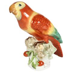 Used Sitting Parrot Figurine