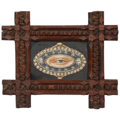 "Lover's" Eye Brooch Painting