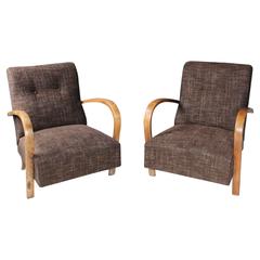Pair of Mid-Century Bentwood Armchairs
