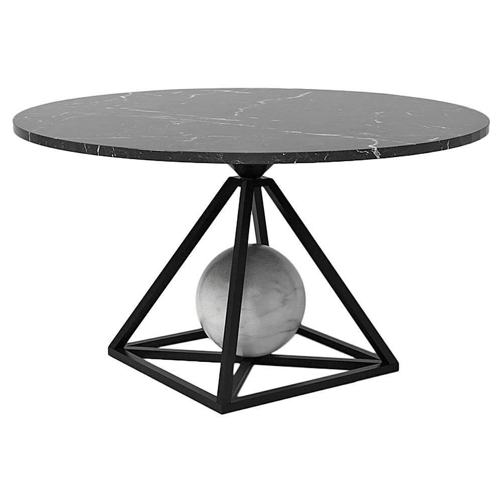 POOL Marble Contrepoids Dining Table For Sale