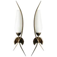 Pair of Sconces by Maison Lunel