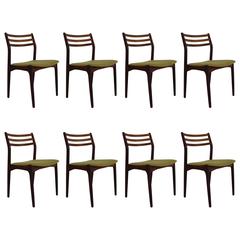 Eight Rosewood Dining Chairs by Vestervig Eriksen