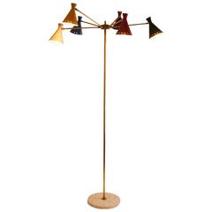 Italian Multi-Arm Floor Lamp