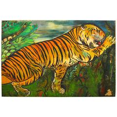 Ursula Barnes "Tiger" Painting, 1930