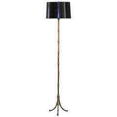 Bagues French Bronze Faux Bamboo Floor Lamp