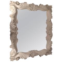 Lacquered Dorothy Draper Style Mirror