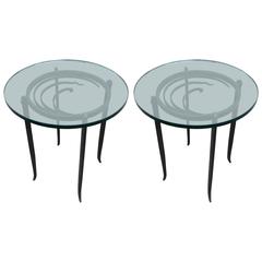 Pair of 1940s Art Deco Side Tables 2