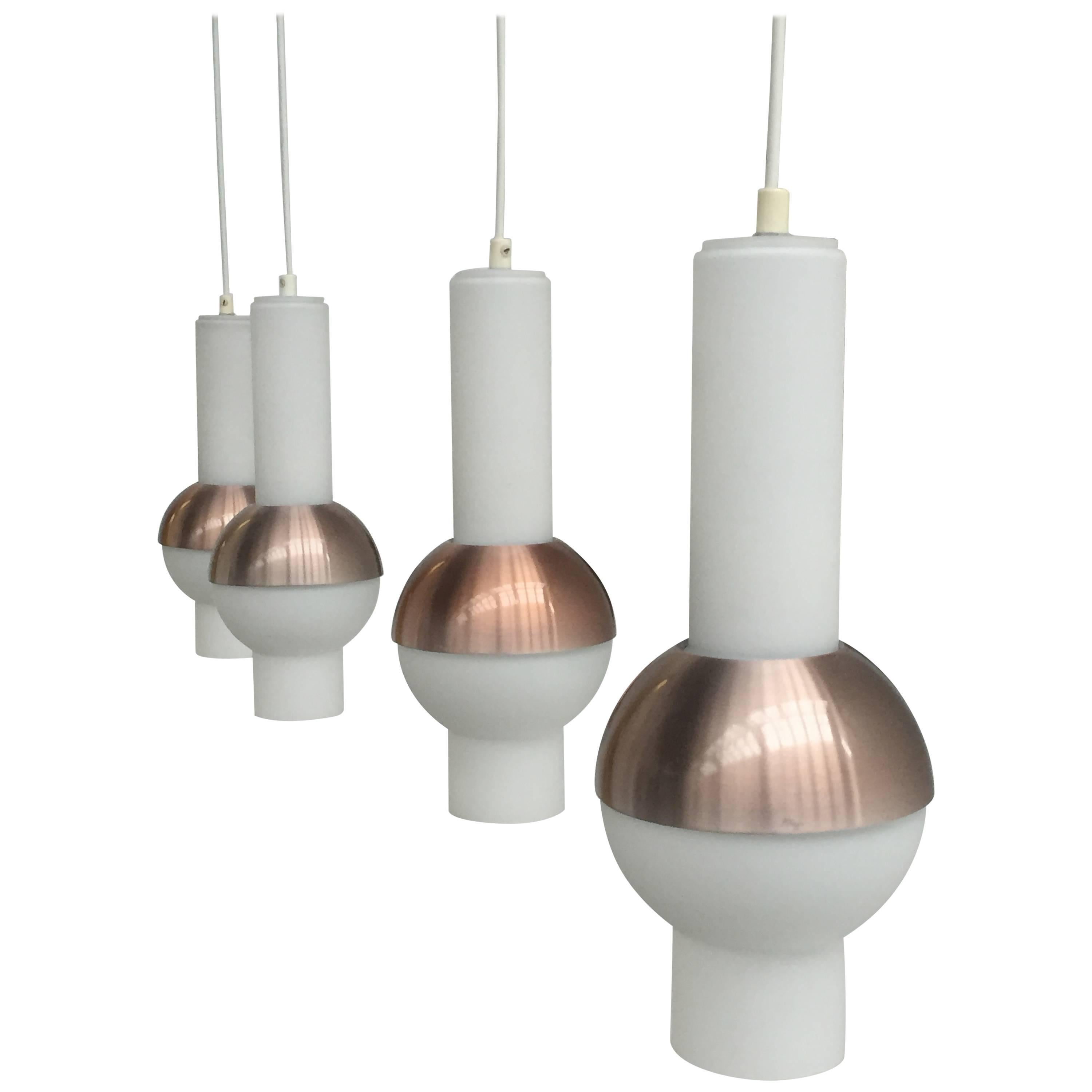 Raak Lighting Architecture Amsterdam "Space Age" Pendants Model B1242, 1966 For Sale