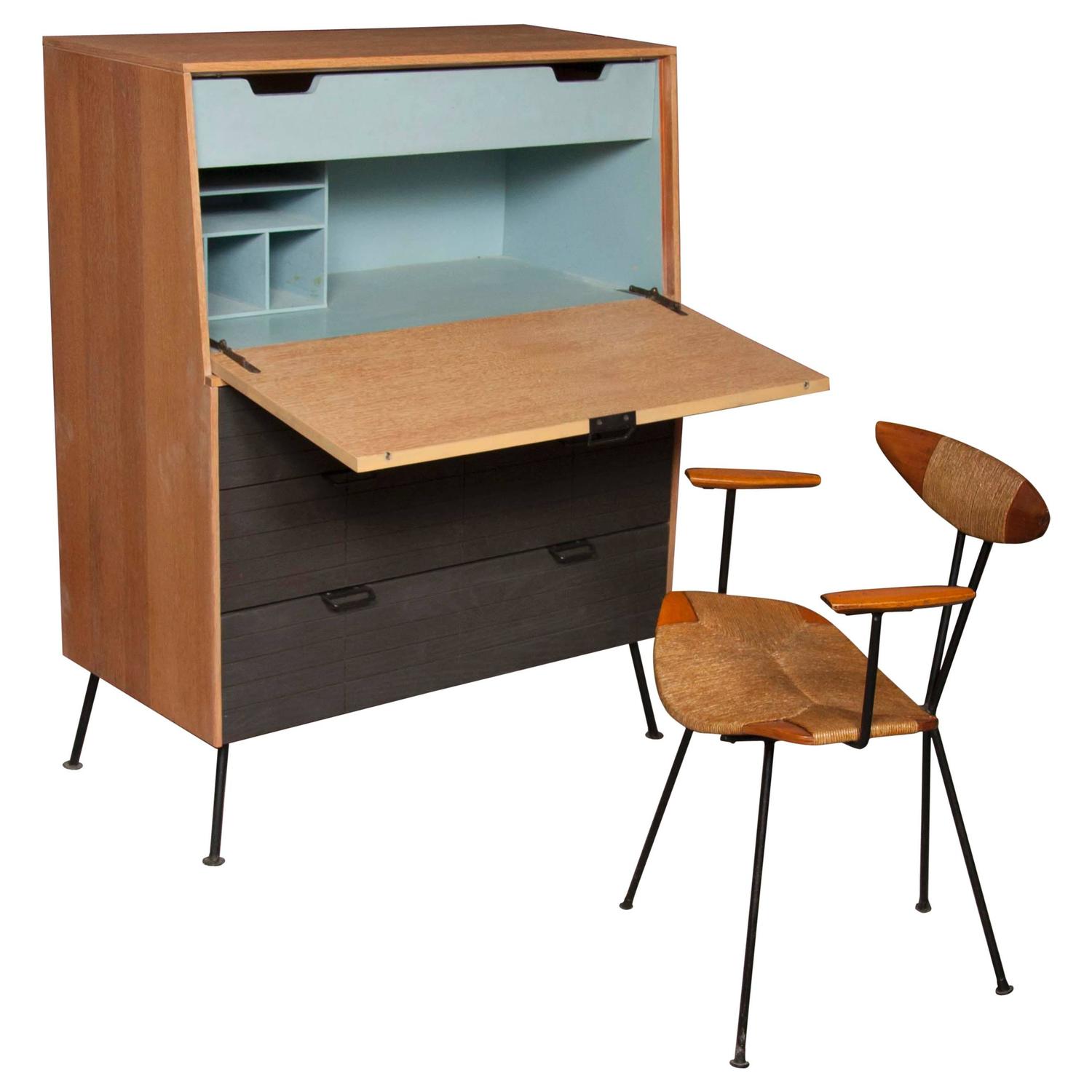 Raymond Loewy Droptop Desk, 1950s For Sale at 1stdibs