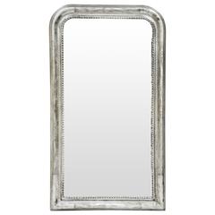19th Century French Louis Philippe Mirror in Silver Gilt