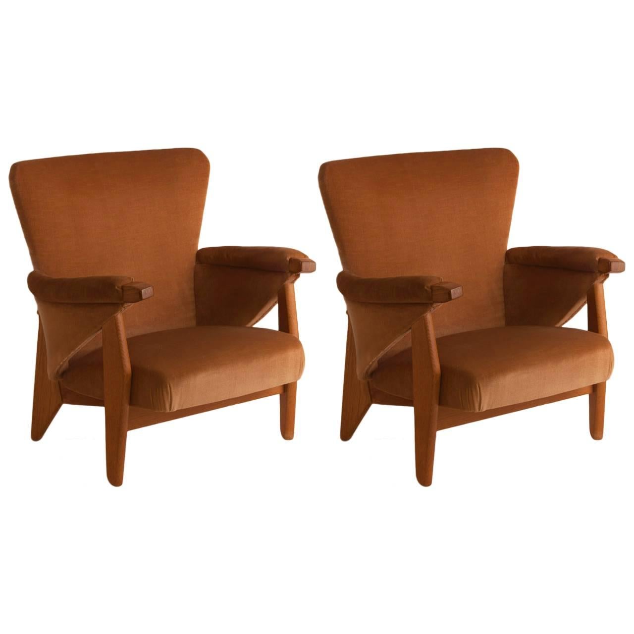 Pair of French Oak Chairs