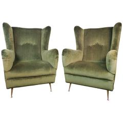 Pair of Midcentury French Armchairs, circa 1960