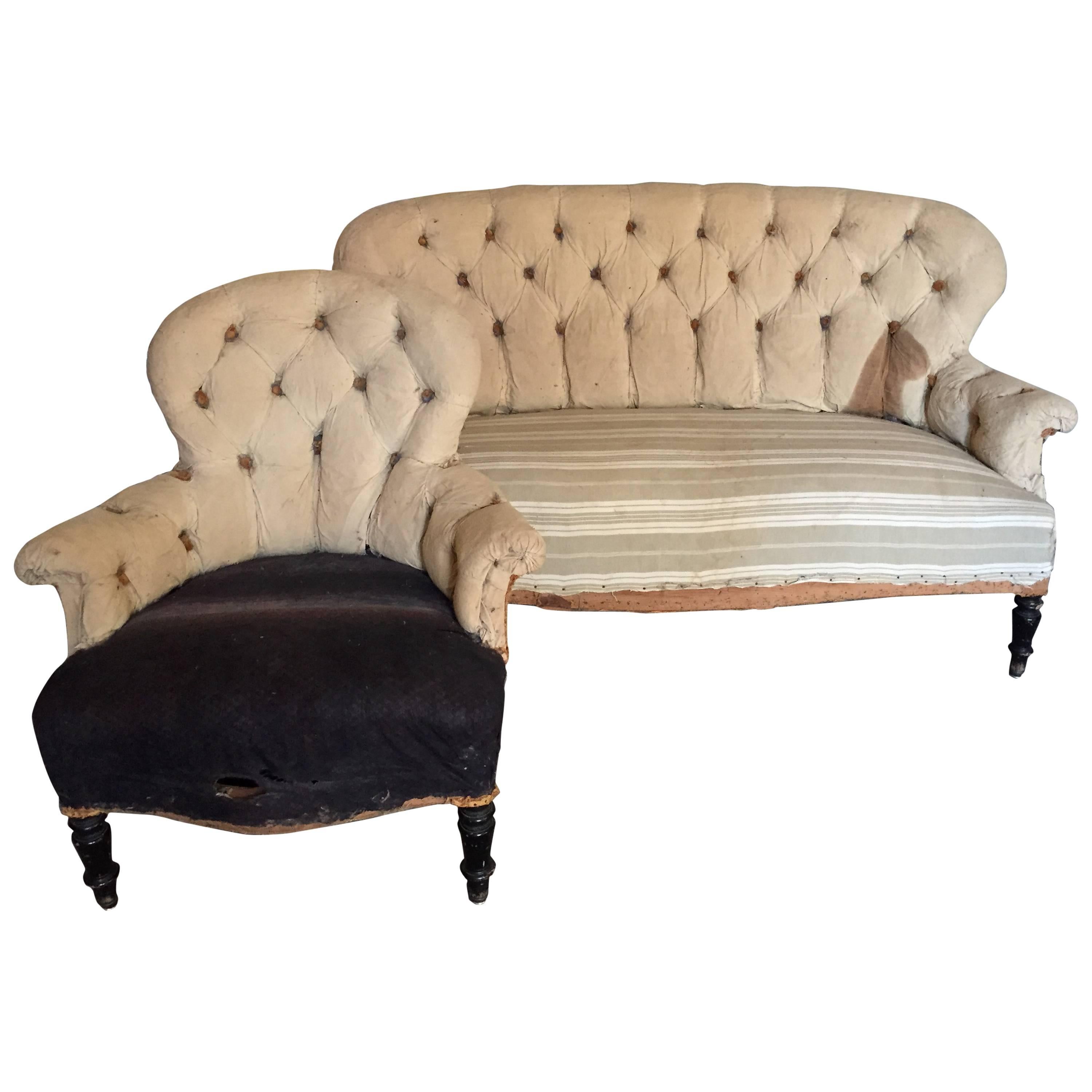 Napoleon III Armchair and Sofa