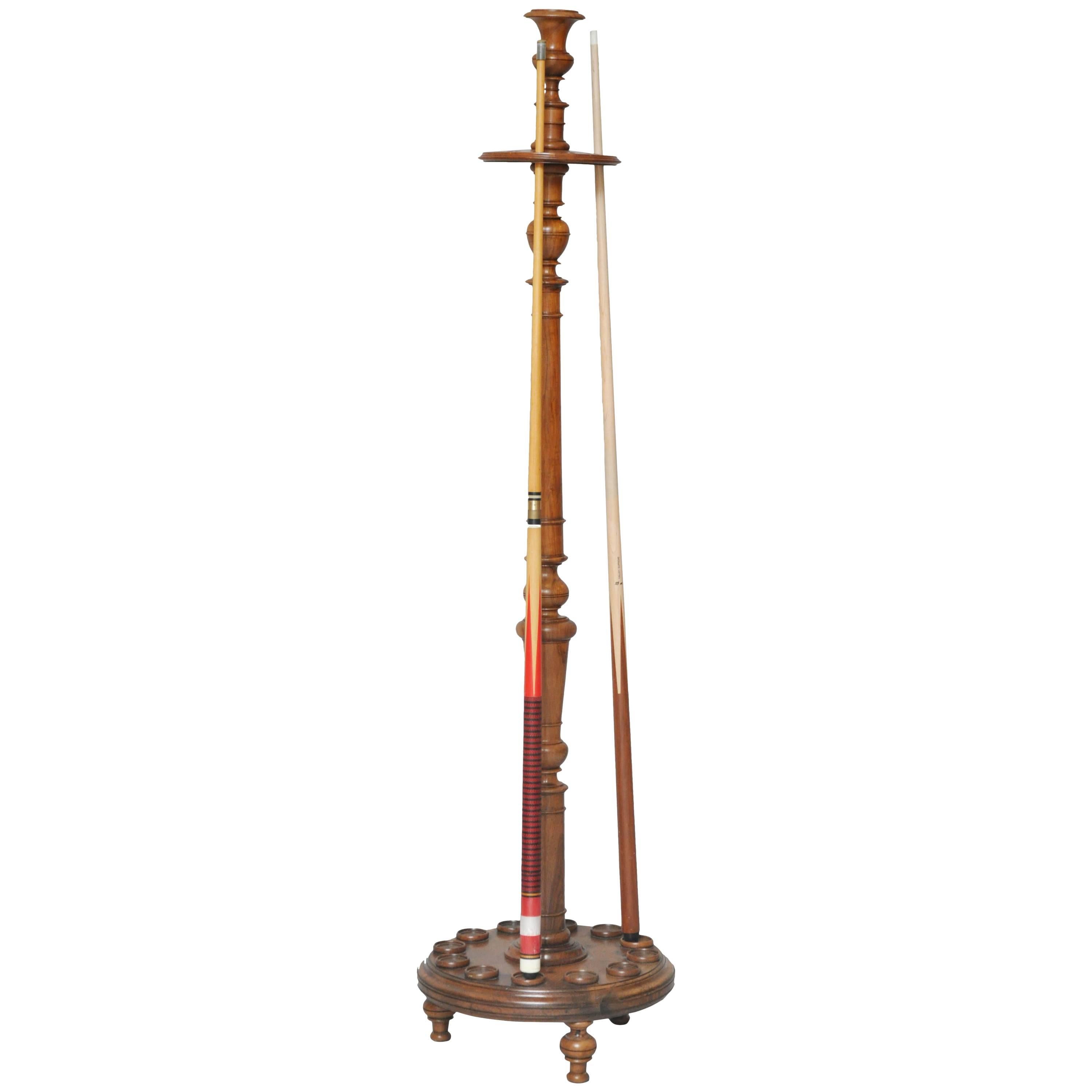 French Snooker/Billiards Cue Stand For Sale