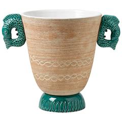 Art Deco Ceramic Lamp in the Style of Primavera 4